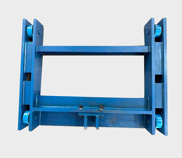 Roller changing trolley